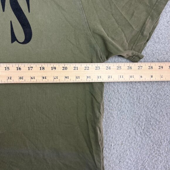 Levi's Serif Logo Relaxed Graphic Tee Mens Size XXL Olive Green - Picture 4 of 8